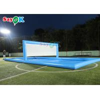 China Water Park Games Large Pool Inflatable Volleyball Field Inflatable Water Tennis Court For Sport Games for sale