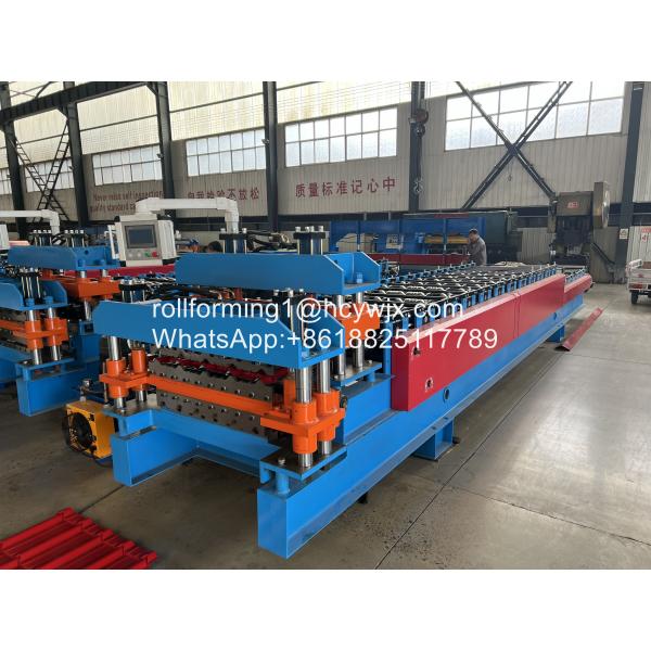 Quality High Output Double Layer step Tile Roll Forming Machine for sale