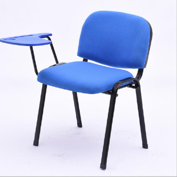 Quality Blue Ergonomic Office Chair , Meeting Room Or Visiting Room Chairs Without Wheels for sale