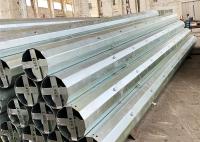 China 3.75mm Thick Q420 65ft hot dip galvanized dodecagonal electrical power pole factory