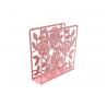 China Modern Metal Napkin Holder Tissue Box Covers Flower Pattern For Home Decor factory