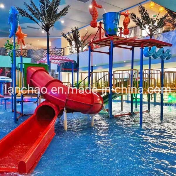 Quality Indoor Water Amusement Park Equipment Fiberglass Water Slide For Family for sale