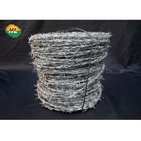 China 14*14 Twisted Roll Of Barbed Wire Fencing Prices Secure Barbed Fencing factory