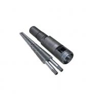 China 51/105 55/110 92/188 Bimetallic Conical Twin Screw Barrel For Spc / Lvt Extruder for sale