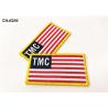 China Custom USA Flag Military Style Embroidery Patches Hook On Uniform Arm factory