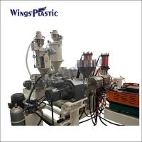 China PVC HDPE PE PP PA Single Double Wall Corrugated Electric Conduit Pipe Extruder factory