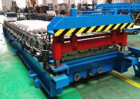 China Color Steel Roofing Sheet Roll Forming Machine With Automatic Stacker factory