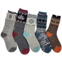Quality Outdoor Funky Mens Socks Jacquard Melange Boots Socks Ladies for sale