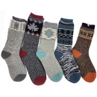 Quality Outdoor Funky Mens Socks Jacquard Melange Boots Socks Ladies for sale