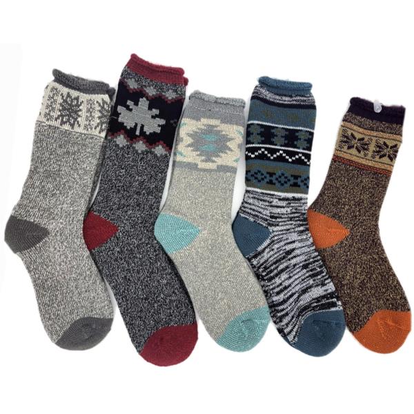 Quality Outdoor Funky Mens Socks Jacquard Melange Boots Socks Ladies for sale