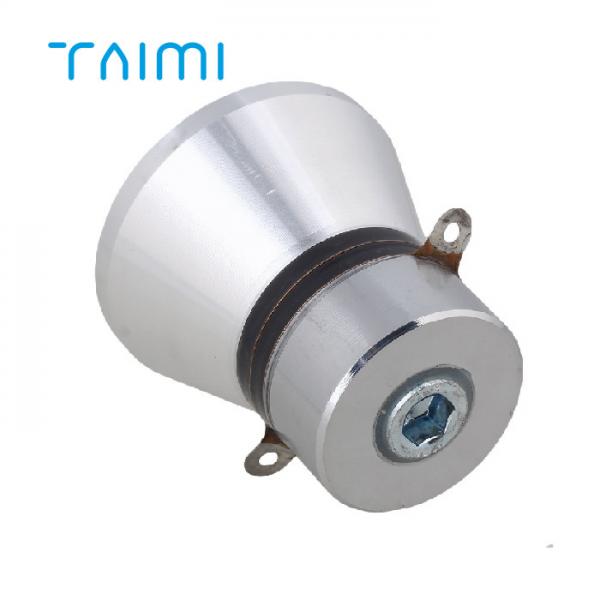 Quality Silver Aluminum Alloy 100W 28KHz Ultrasonic Piezo Transducer Cleaner for sale