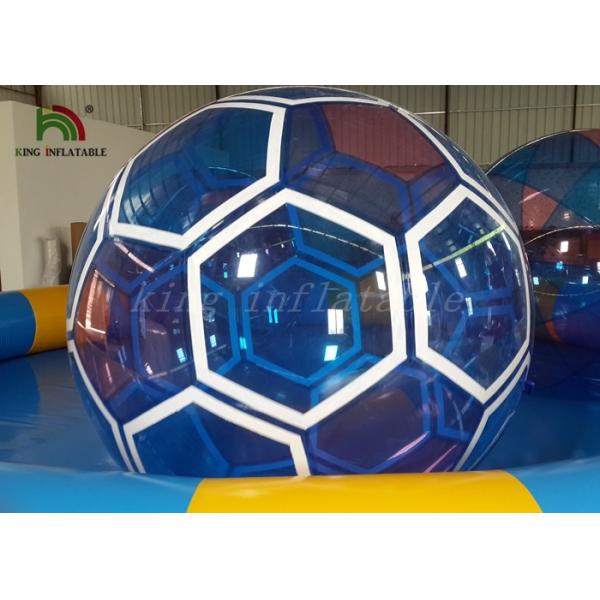 Quality 1.0 mm Transparent PVC / PTU Inflatable Soccer Ball Blow Up Walking On Water Ball for sale