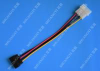 China 4 Pin Molex to SATA Data Cable Cable Harness Assembly For Computer 6 Inches factory