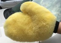 China Sheepskin Car Wash Mitt Super Soft Real Merino Lambswool Cleaning Glove for Car factory