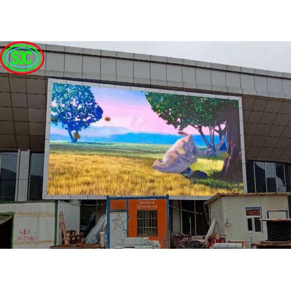 Quality P6 Outdoor Full Color LED Display Big Tv Advertising Screen 1920Hz Refresh Frequency for sale