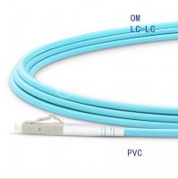 China LC/UPC-LC/UPC OM3 Simplex Aqua Fiber optical jumper patch cord factory