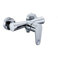 China Contemporary Wall Mounted Two Hole Bathroom Faucet , Polished Brass Shower Bracket factory