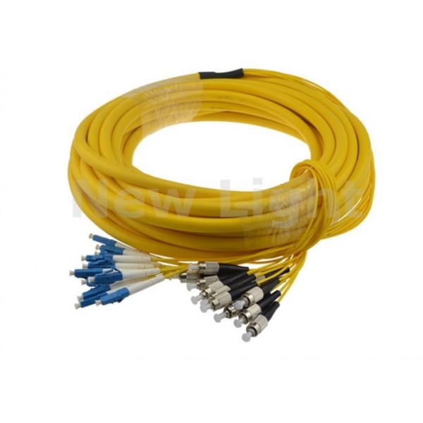 Quality Indoor 12 Core Single Mode Fiber Optic Cable / LC FC Patch Cord With Good for sale