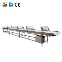 China Stainless Steel Food Conveyor Belt With Marshalling Cooling Function for sale