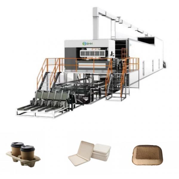 Quality Single Use Coffee Cup Tray Machine Automatic Paper Cup And Plate Making Machine for sale