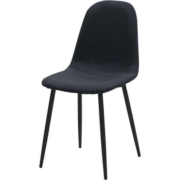Quality Upholstered Cover Contracted Kitchen Dining Chair Modern Black Metal Dining for sale