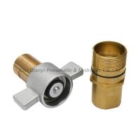 Quality Brass Female Threaded Coupling QKTF Series WP 3625 Psi for Building Construction for sale