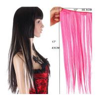 China Long Silky straight Synthetic Hair Extensions Double Drawn Strong Hair Weaving factory