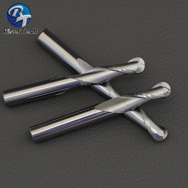 Quality Tungsten Cobalt Alloy 2 Flute Ballnose End Mill Spiral Edge for sale