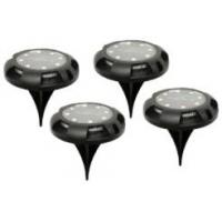 Quality Small LED Solar Garden Light 4pcs Pack With Stake 10.8x10.8x13.3cm for sale