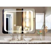 Quality Wall Mounted Defogging LED Bathroom Mirrors 3-6mm Thickness With Touch Button for sale