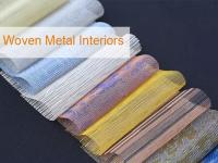 China Decorative Metal Fabric Laminated Glass PVB For Hotel Room Dividers factory
