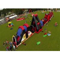 China Outdoor Inflatable Obstacle Course , Full Challenge Adult Outdoor Obstacle Course factory
