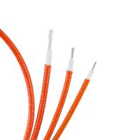 China Silicone Rubber UL3068 Fiberglass Braided Wires Insulation 30AWG for sale