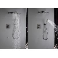 Quality Concealed Tap Bath Shower Mixer Set Matte Black Wall Mounted for sale
