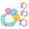 China Food Grade Soft Silicone Baby Teether Chew Rattle Toy factory