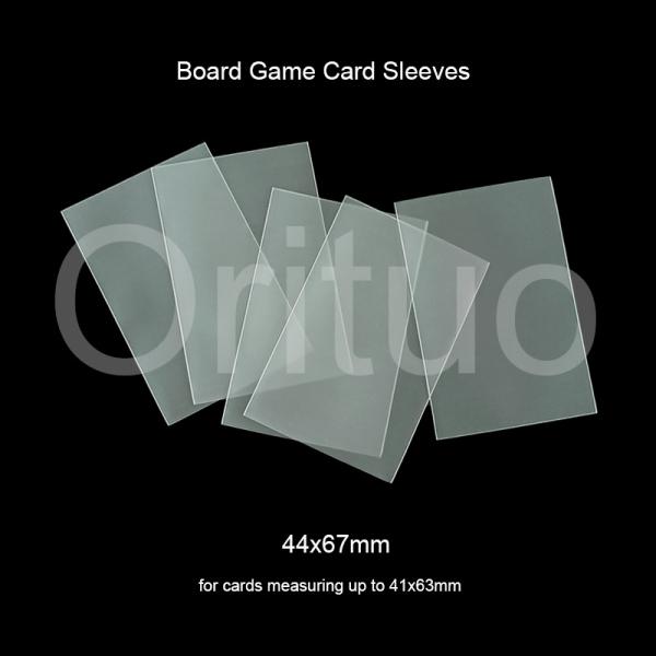 Quality Clear Board Game Sleeves Non Glare 44x67mm Cpp Matte Card Sleeves for sale