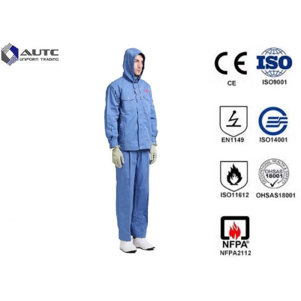 Quality Fiber Blended Ppe Protective Clothing High Voltage Conductive Suit For Substations Inspectors for sale