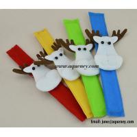China Merry Christmas! Custom Slap Bracelet, Wristband for Decoration factory