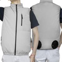 China SPF 50+ UV Fan Cooling Vest For Ladies White Ac Cooling Jacket factory