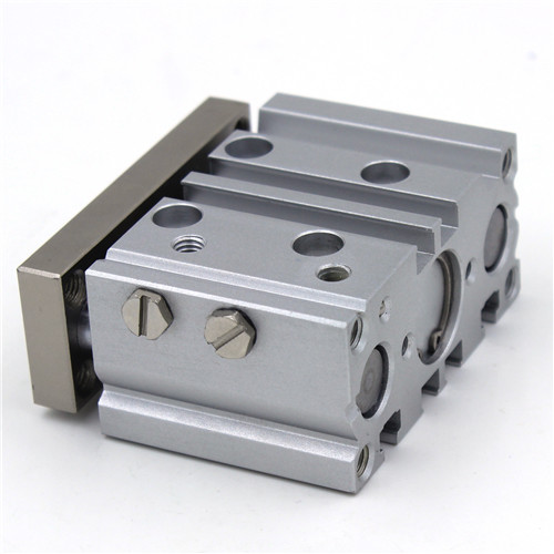 Quality Silver SMC MGPM12 Compact Guide Cylinder 10-300mm Stroke Aluminum Material for sale