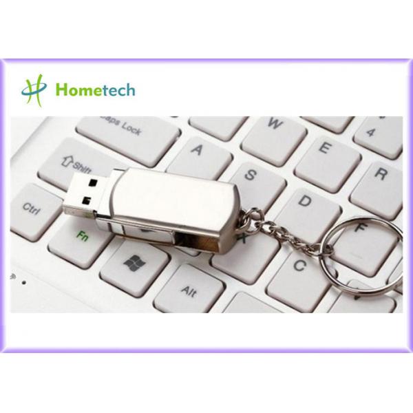 Quality Rotated Metal USB Flash Drives / personalized jump drives Swivel Style for sale