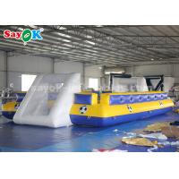 China Giant Inflatable Football 8*5m PVC Tarpaulin Inflatable Sports Games Inflatable Football Pitch for sale