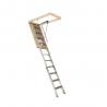China Anti Slip Feet Home Aluminium Loft Ladder , Collapsible Telescopic Attic Ladder factory