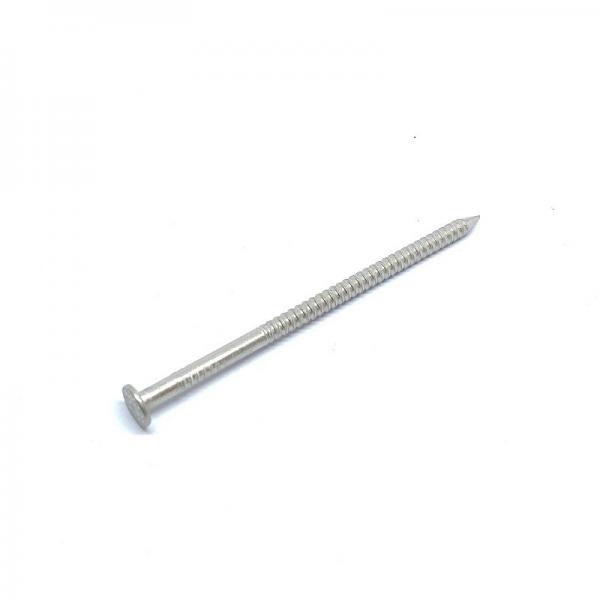 Quality 4.0 X 100MM Checkered Ring Shank Nails With Large Flat Heads For Wood for sale