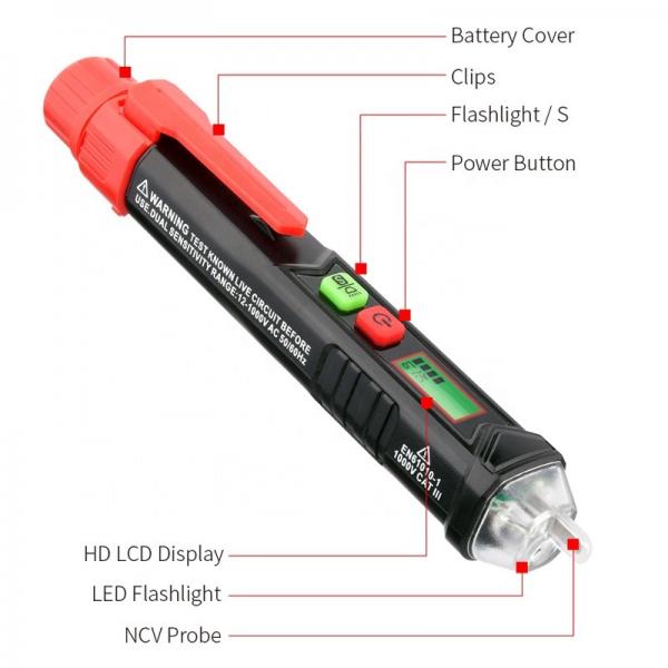 Quality Smart Electric 1000 Volt Pen Type Voltage Tester for sale