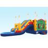 China Birthday Cake Water Inflatable Bouncer Combo With Logo Printing factory
