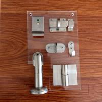China SS201 Toilet Cubicle Hardware Antirust Toilet Partition Accessories factory