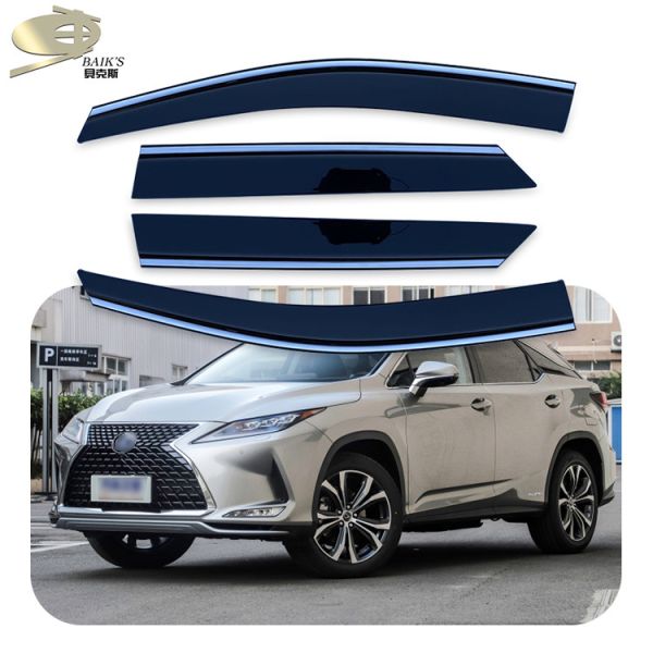 Car Window Visor 3M Tape Auto Rain Guards , Car Window Guards For