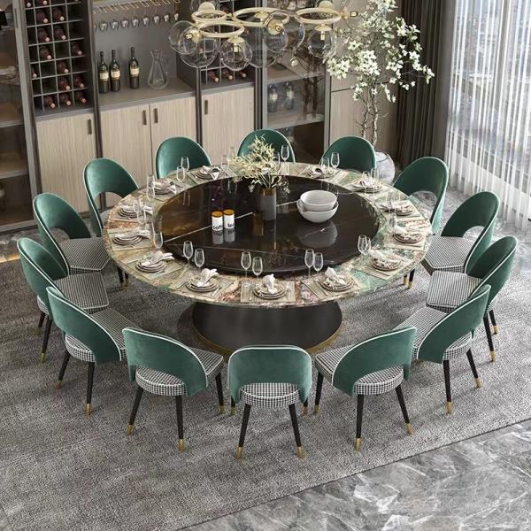 Quality High End Custom Restaurant Furniture Large Round Table for sale