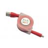China Colorful Led Usb Port Extension Cord Phone Cord PVC Material With 8 Pin Charger factory